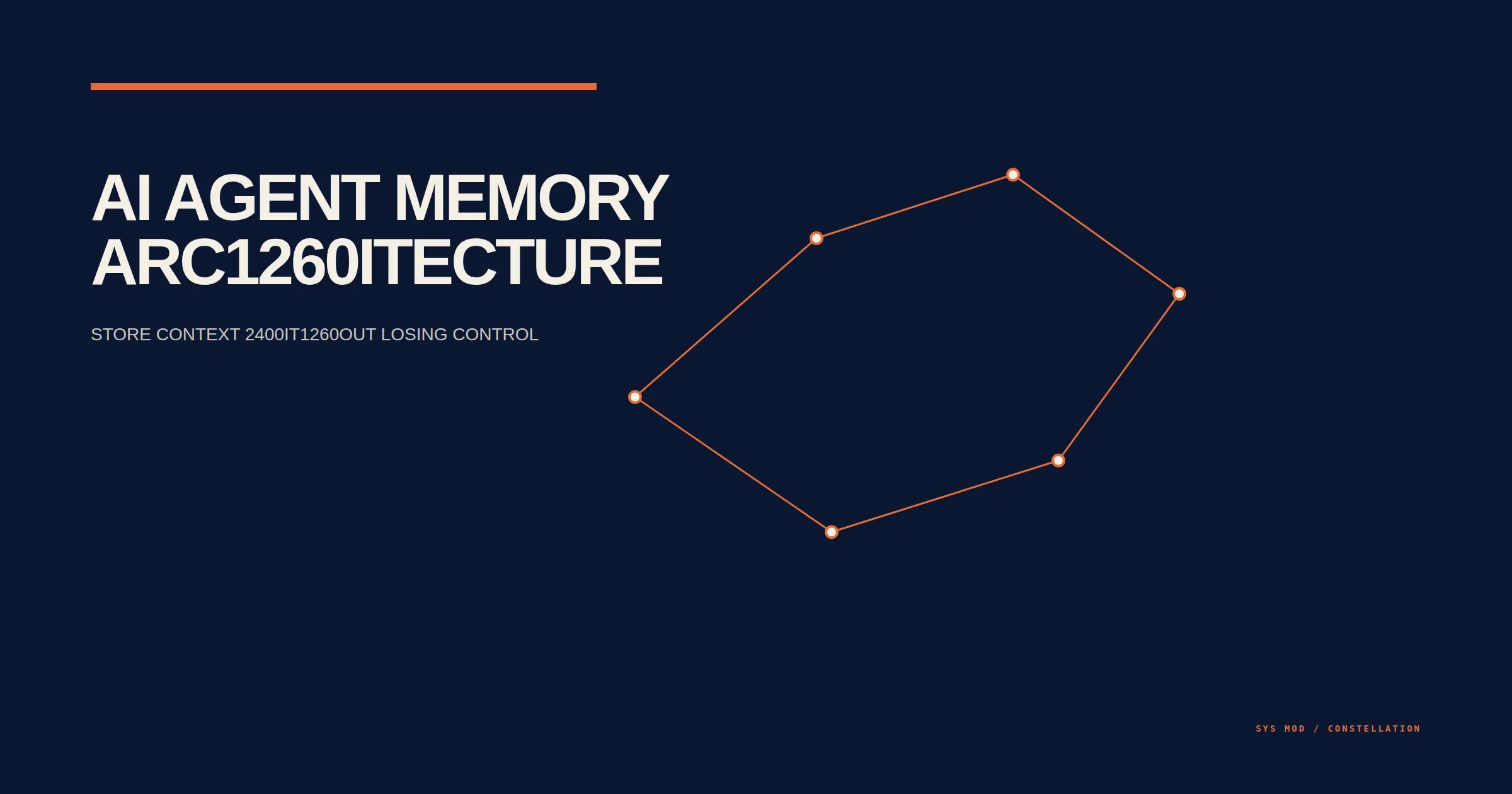 Constellation chart linking short-lived context, durable business facts, provenance, retrieval, and deletion boundaries for an AI agent memory layer