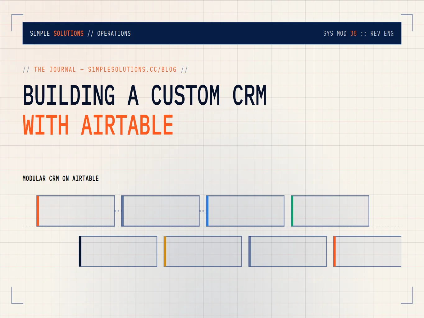 Airtable operating as a custom CRM with structured records, views, and automations