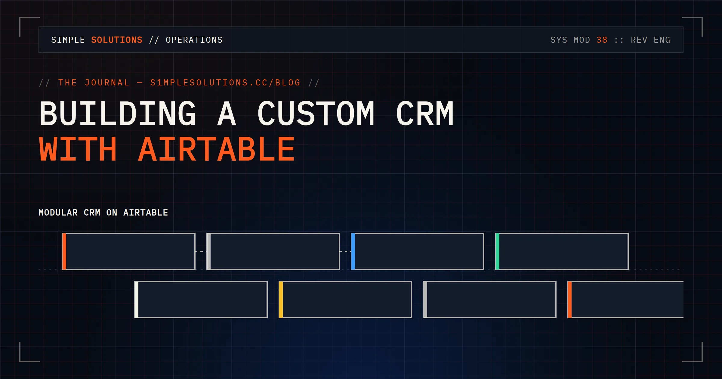 Airtable operating as a custom CRM with structured records, views, and automations