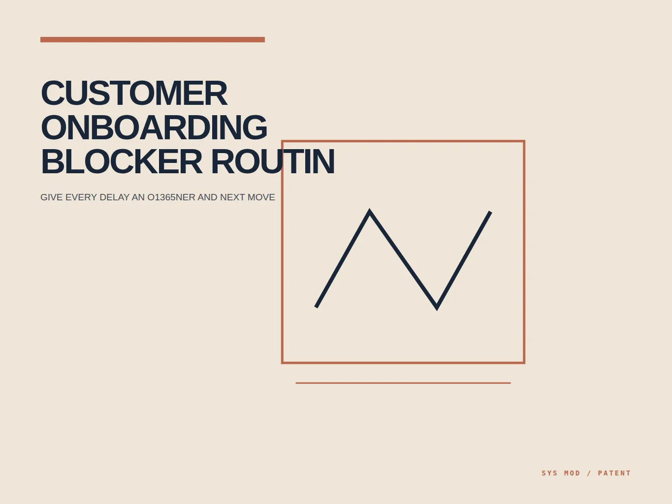 Mosaic geometric portrait showing onboarding blockers routed to accountable owners