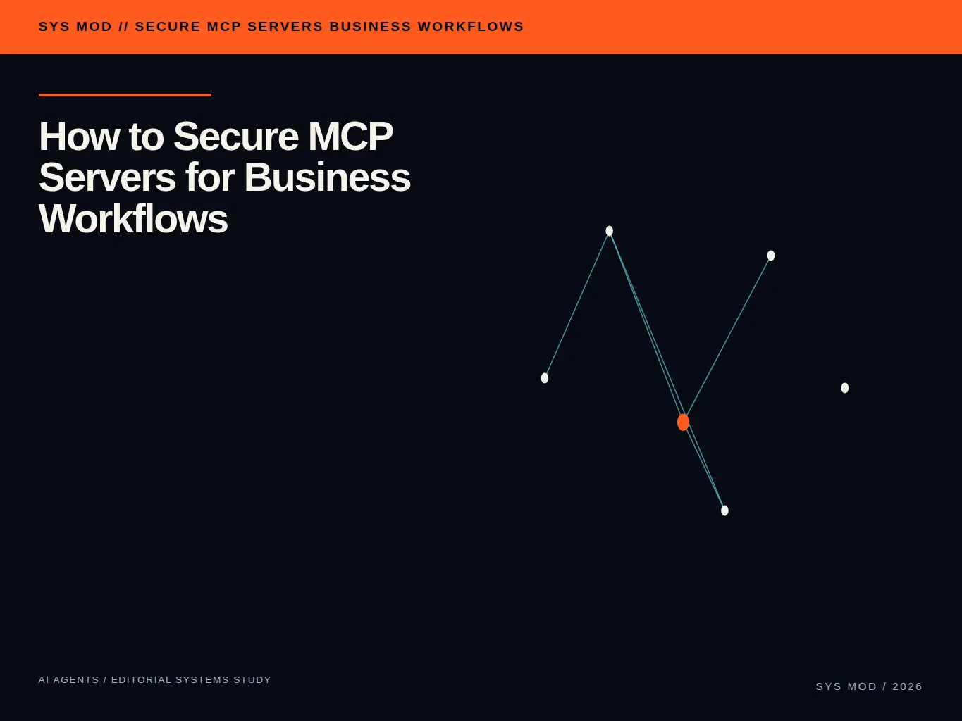Constellation-like MCP tool nodes connected through scoped identity, policy, audit, and revocation boundaries