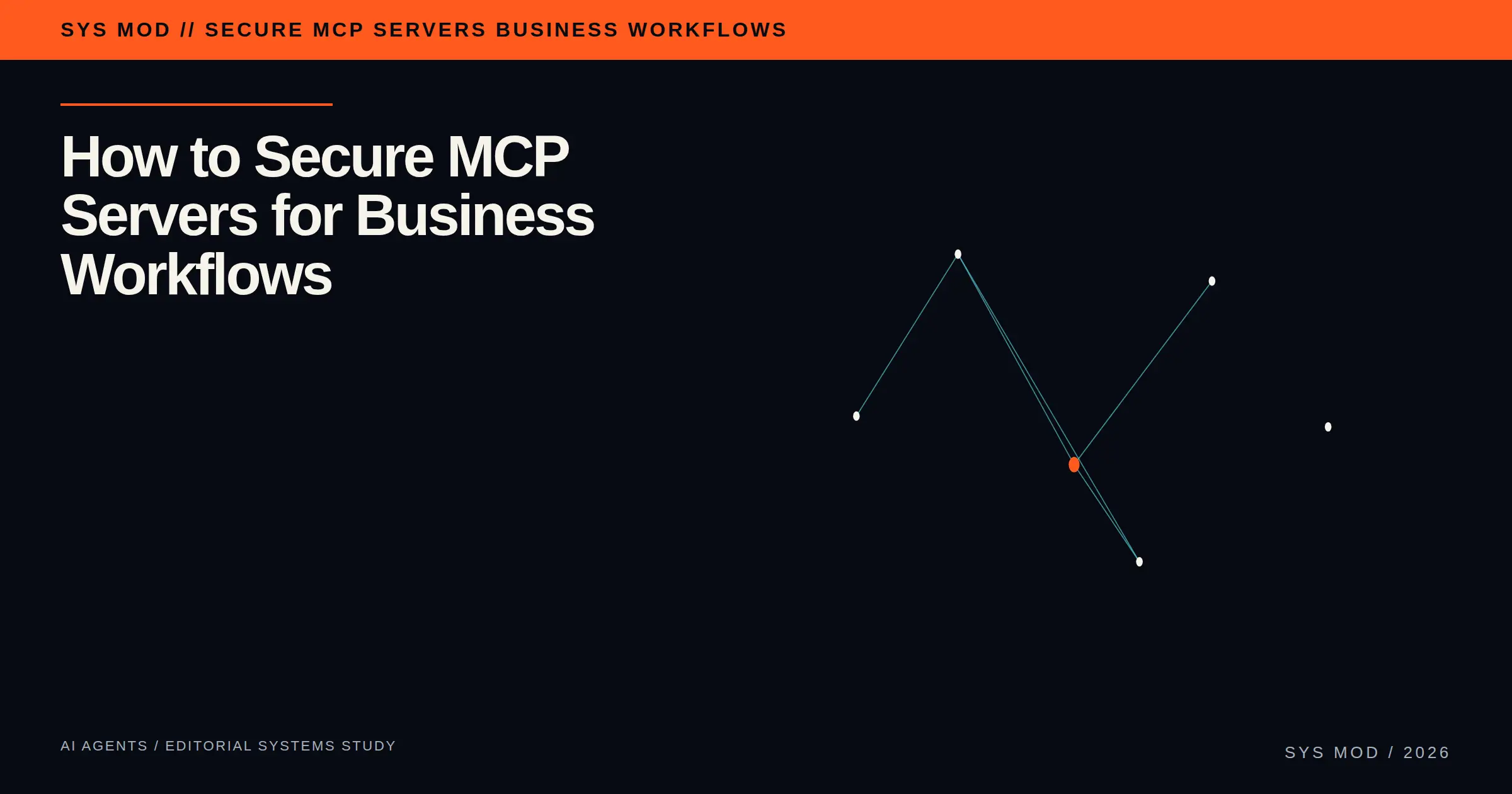 Constellation-like MCP tool nodes connected through scoped identity, policy, audit, and revocation boundaries