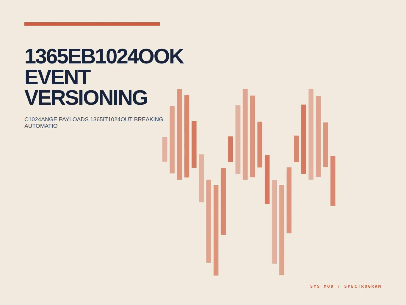 Spectrogram composition representing versioned webhook payloads, compatibility checks, consumer migration, replay, and deprecation signals